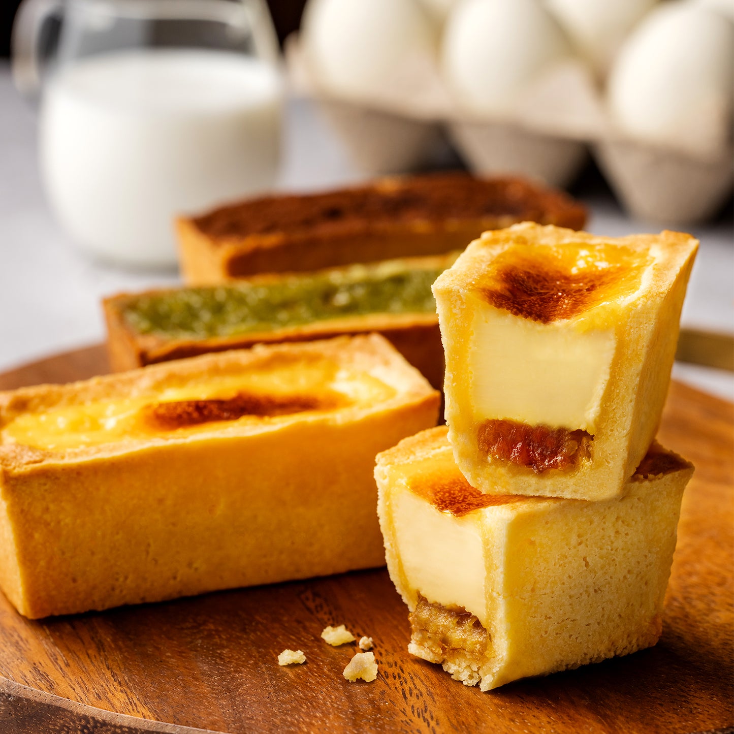 【万華天神橋本店受取予約】鳳梨酥蛋塔（台湾パインエッグタルト）プレーン【お1人様1注文10個まで】