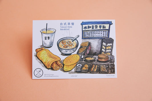 【在庫限り】早餐店明信片（はがき　朝食）